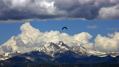 Longs Peak from St. Vrain Long's Peak from St. Vrain